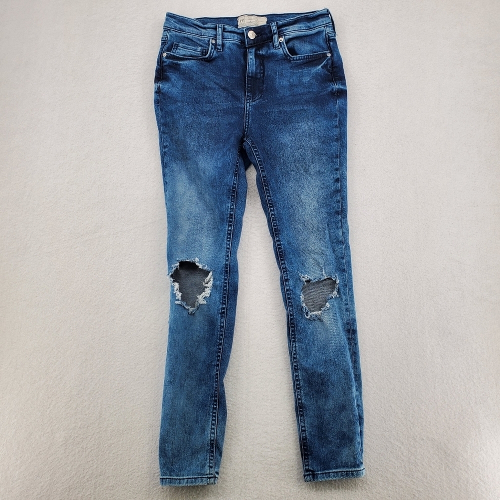 Free People Ankle Skinny Distressed Jeans Size 28 61855-16515125